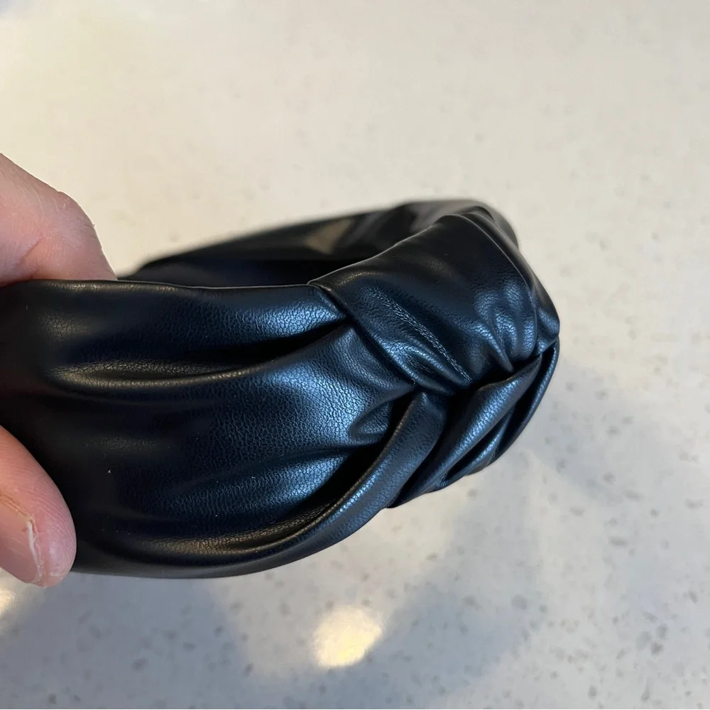 Solid Color Knot Pu‎ Hairband , Hair Accessory